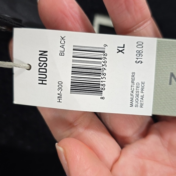 {Hudson} Jeans Black and Cream Varsity Jacket - Sizs XL - Picture 12 of 17